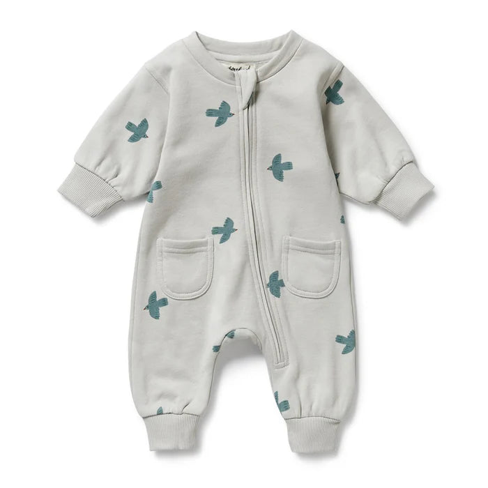 Organic Terry Growsuit | Little Sparrow