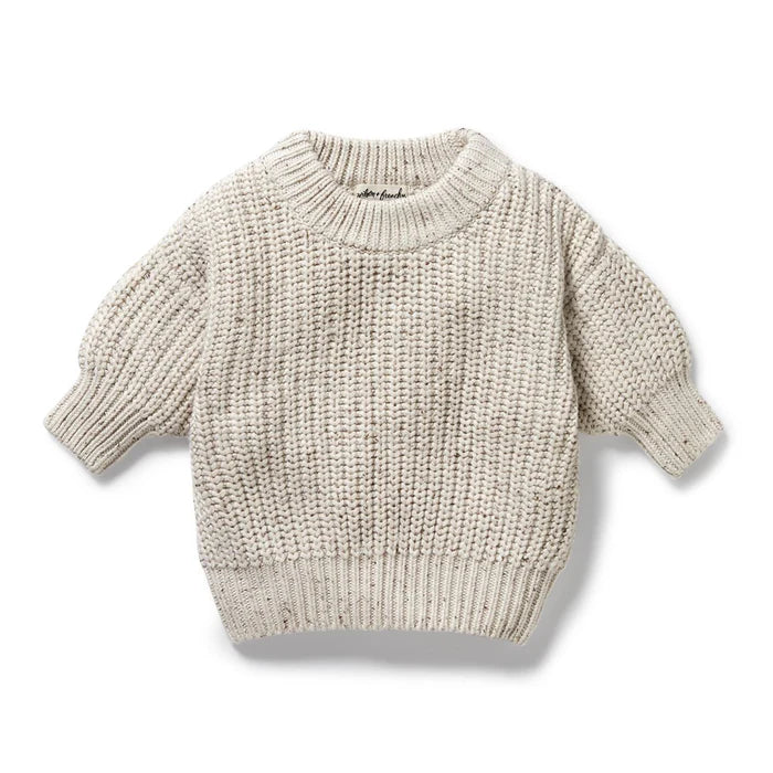 Organic Knitted Jumper | Cookie Cream