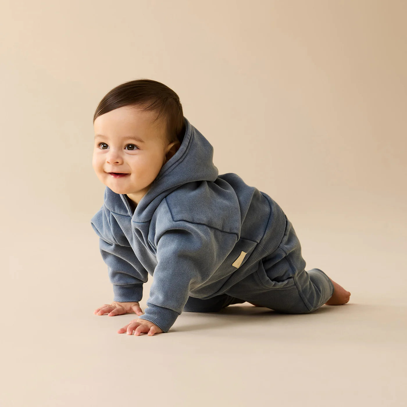 Organic Terry Hooded Sweat / Twilight Blue