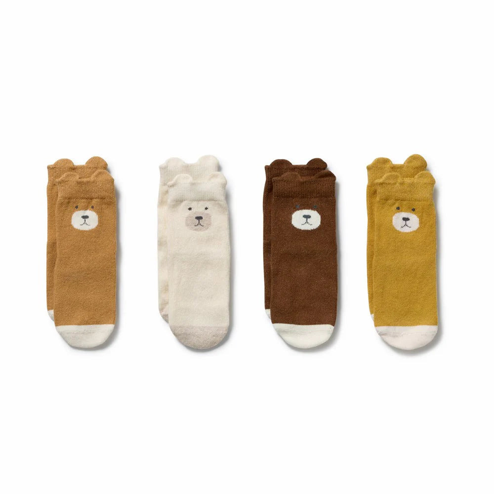 Organic 4 Pack Baby Socks / Unisex