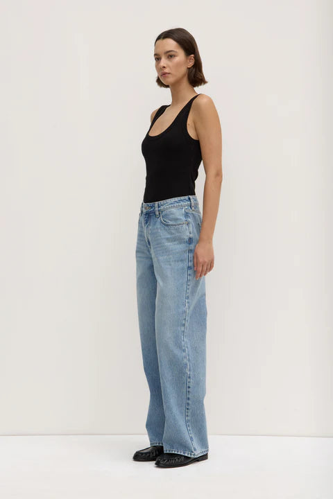 Womens Relaxed Jean | Indigo Fade