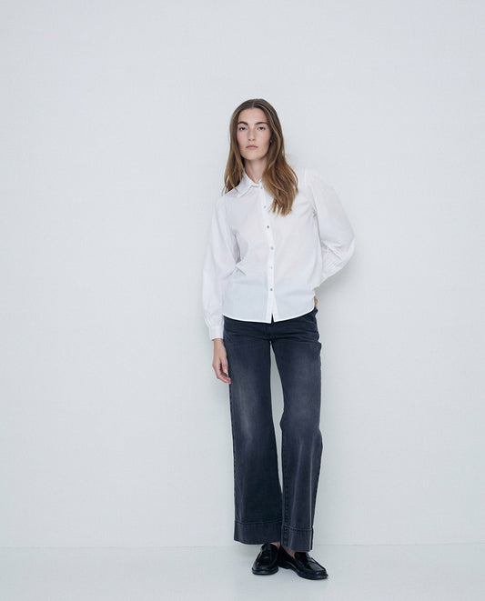 Wide Jeans | Anthracite Denim