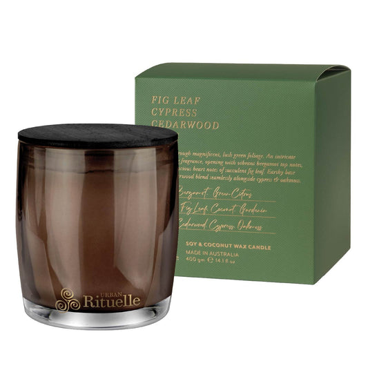 Apotheca Soy Coconut Candle  | Fig Leaf, Cypress , Cedarwood, Moss