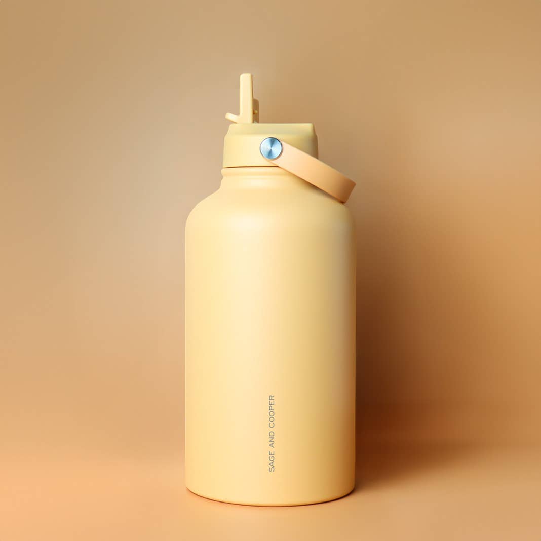 The Sage & Cooper Insulated Drink Bottle: Black / 1 Litre