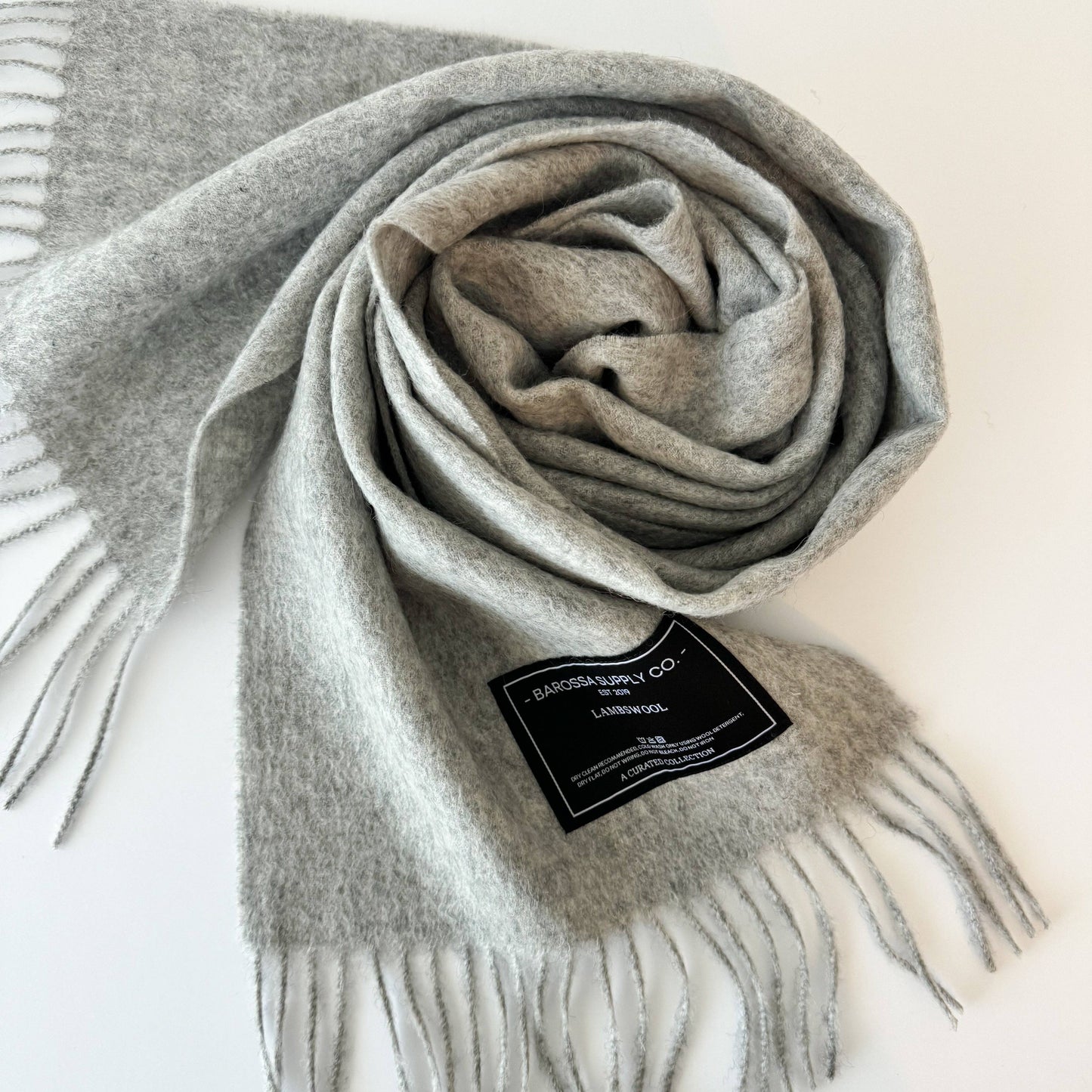 Light Grey | Lambswool Scarf