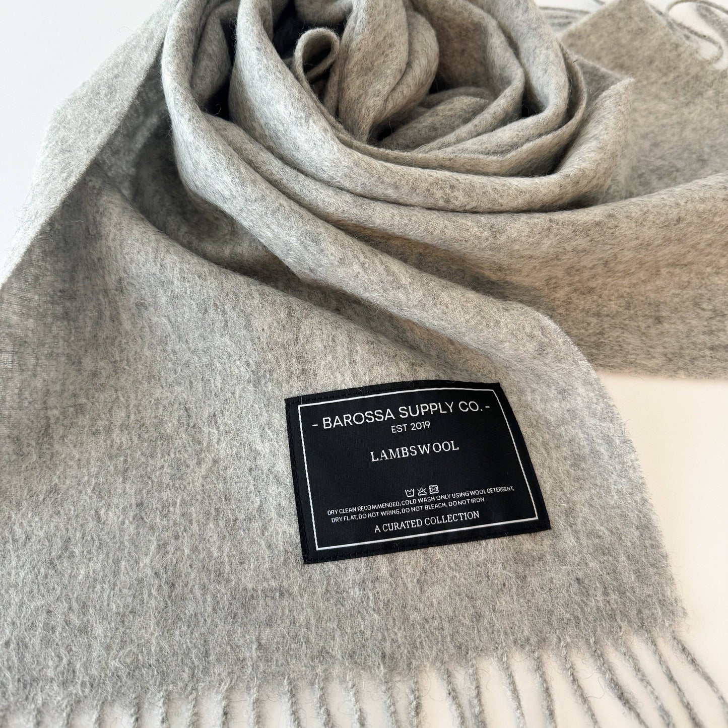 Light Grey | Lambswool Scarf