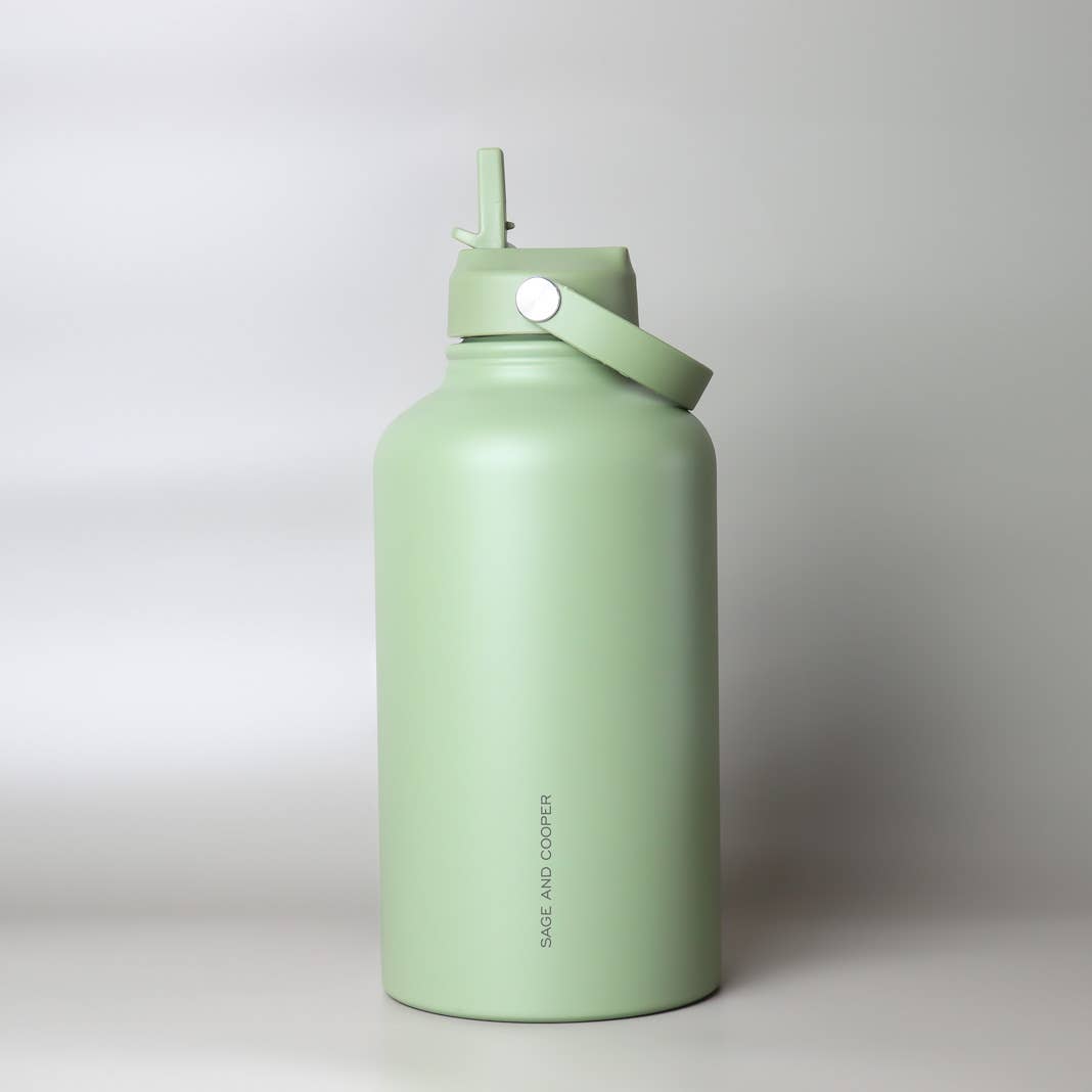 The Sage & Cooper Insulated Drink Bottle: Black / 1 Litre