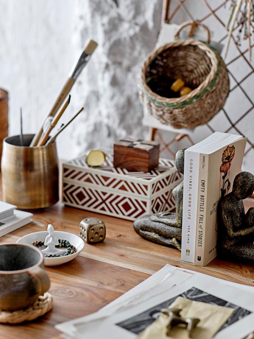 Roselie Bookend | Brass , Cast Iron