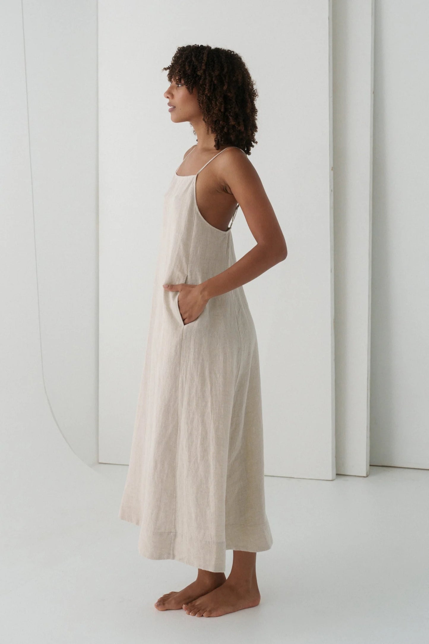 Coco Linen Dress / Oatmeal