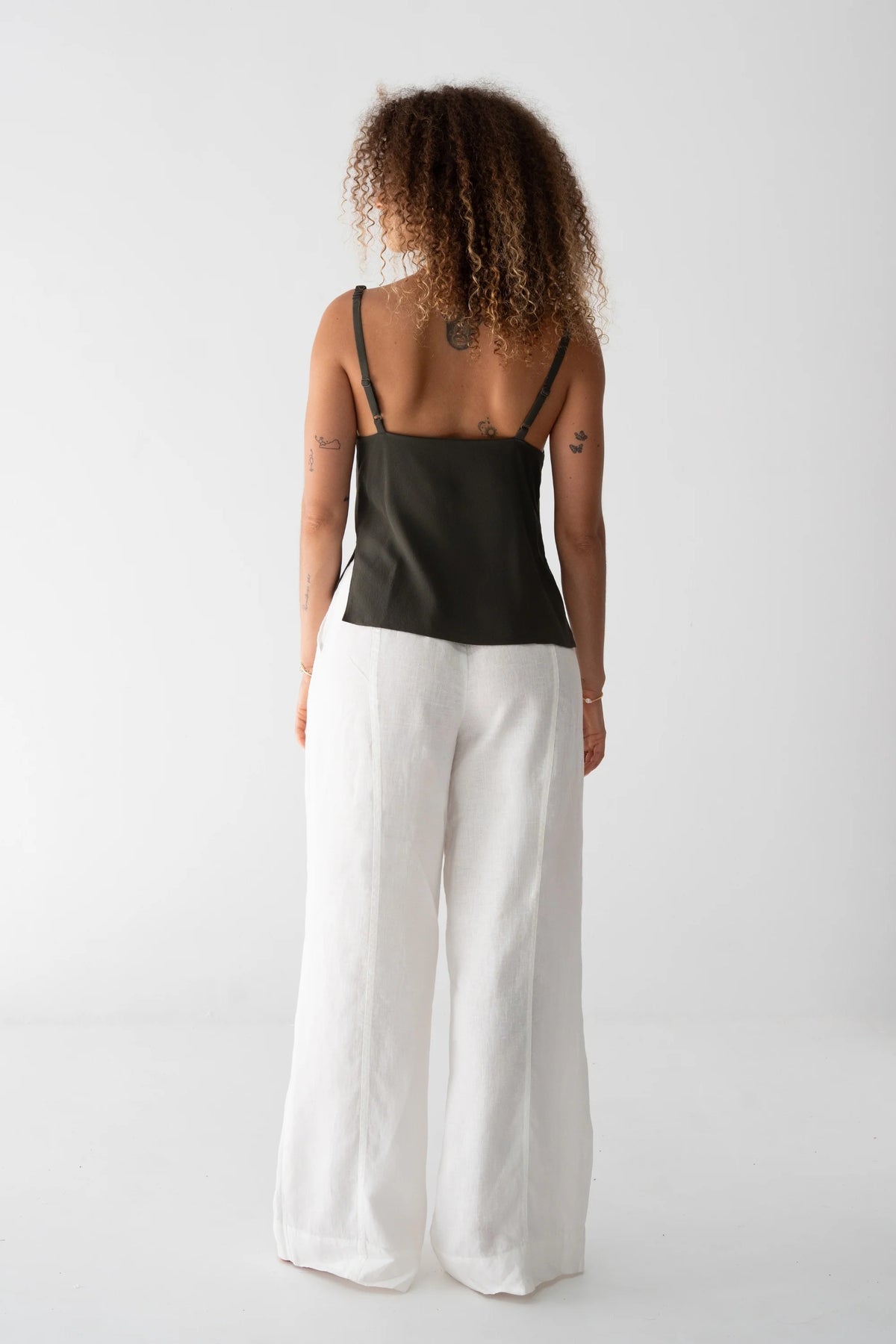 Leni Silk Cami / Khaki