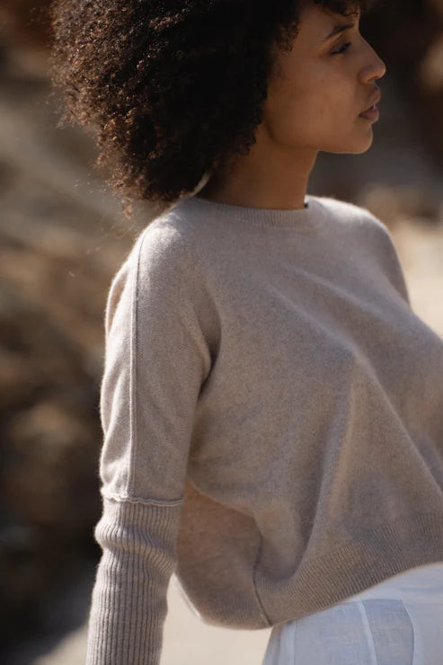 New Mirin Cashmere Knit | Oatmeal