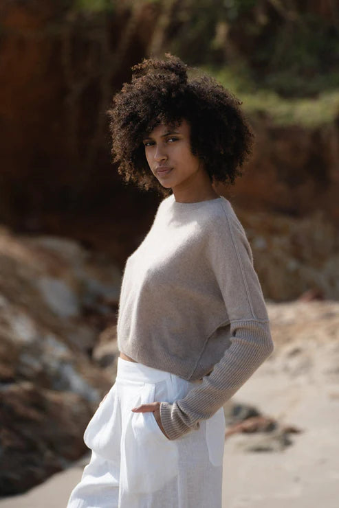 New Mirin Cashmere Knit | Oatmeal