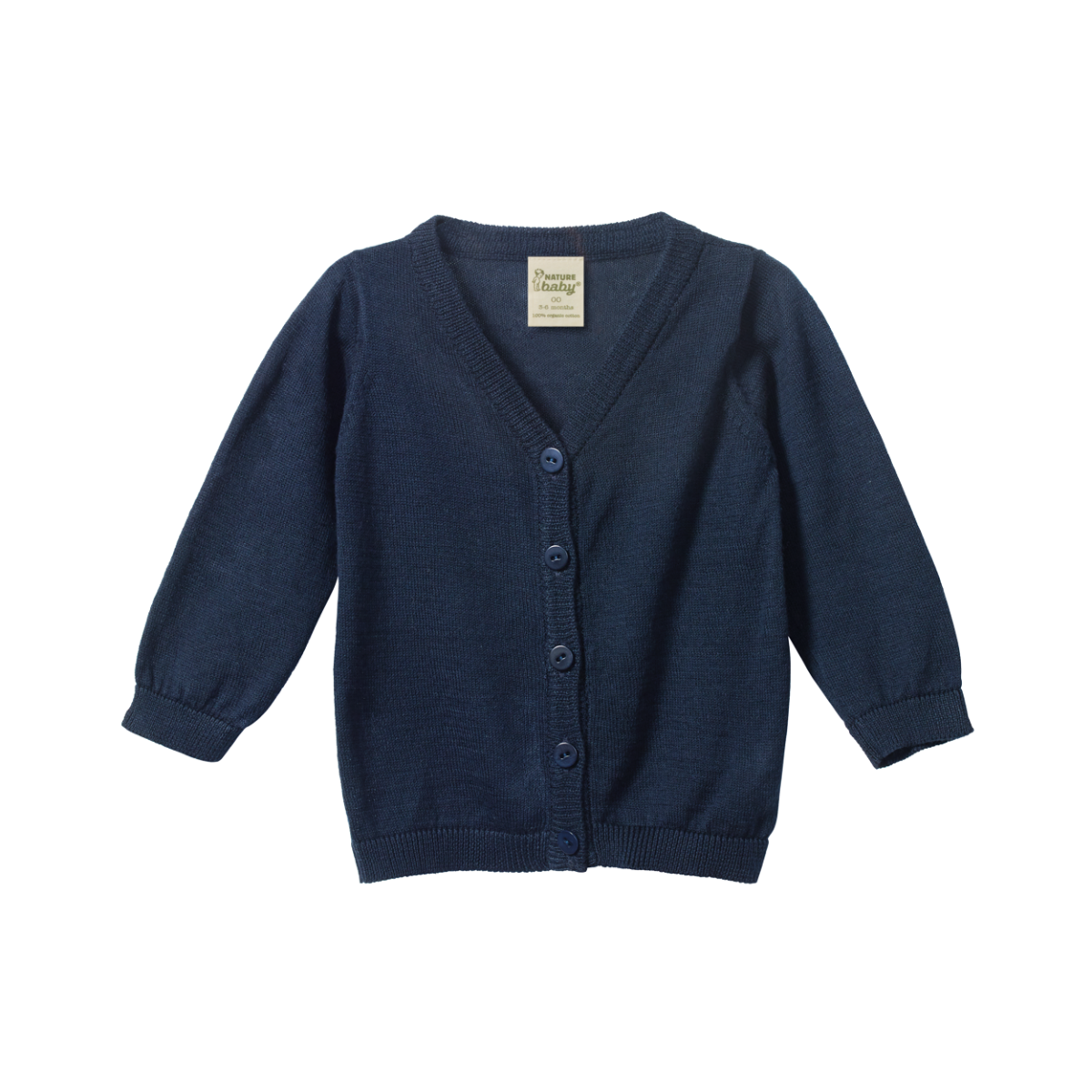 Cardigan / Light Cotton Knit - Navy