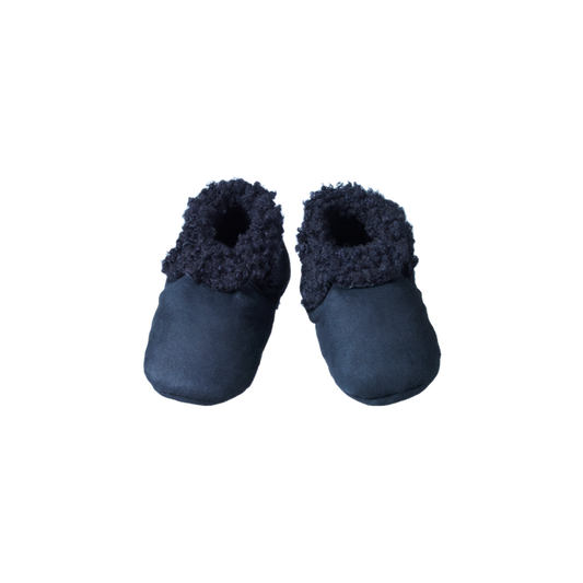 Lambskin Booties | Navy
