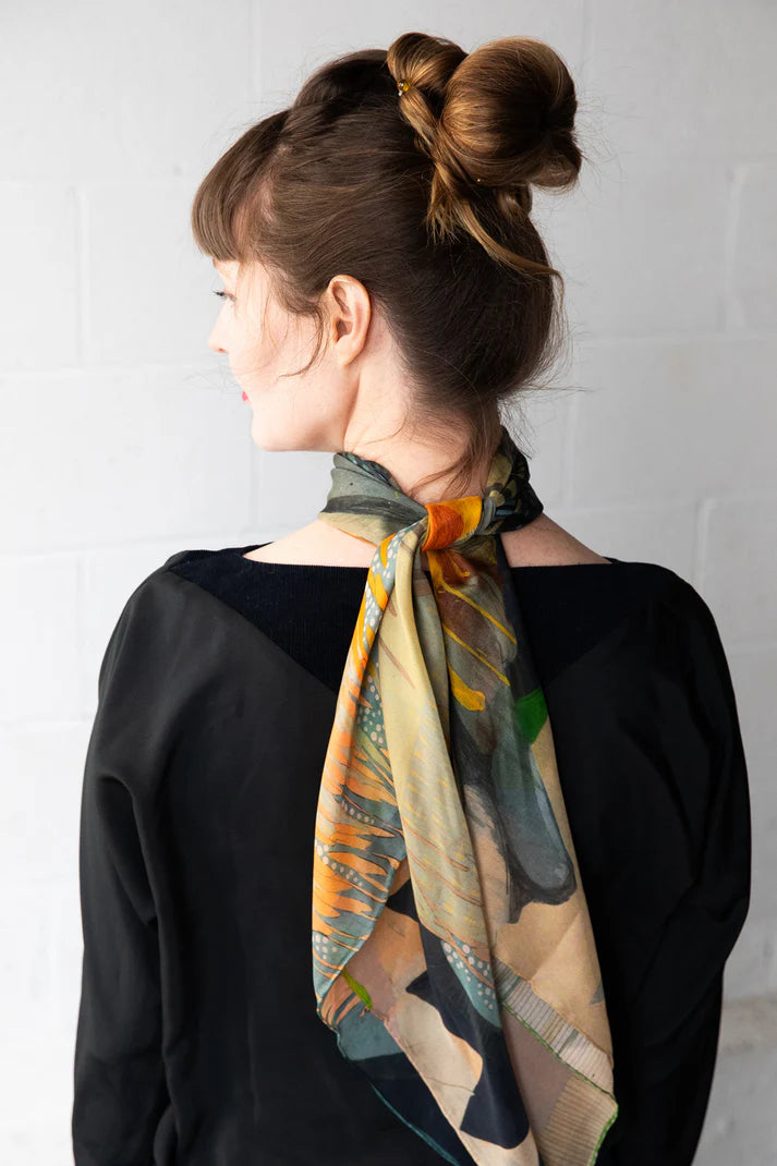 Sun Comes Up & We Start Again | Silk Scarf