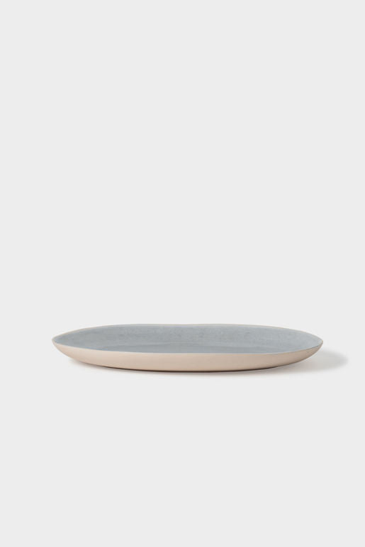 Finch Oval Platter | Nat / Grey