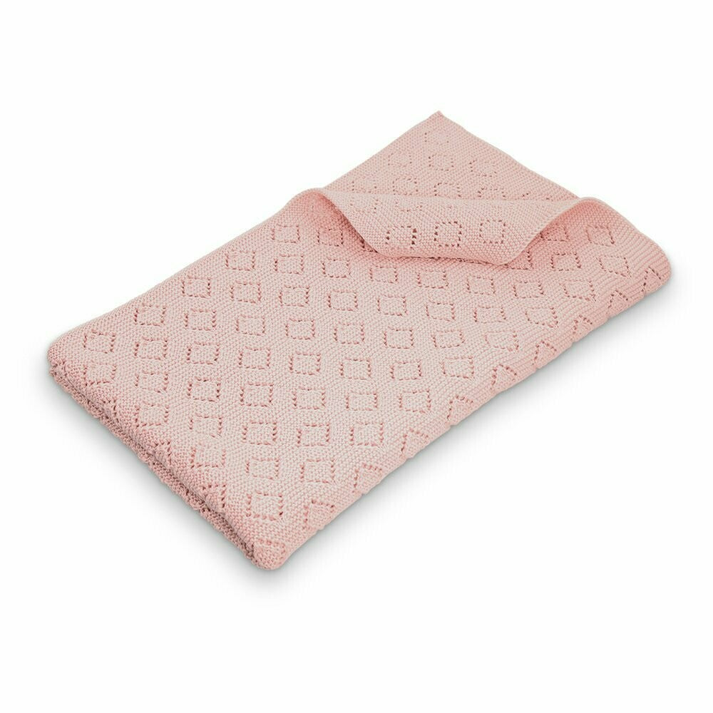 Knitted Baby Blanket / Milo - Diamond