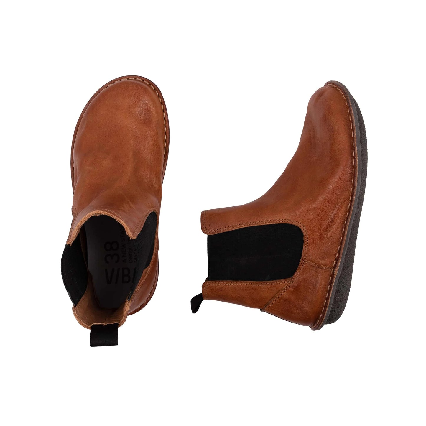 VIBAe Footwear / Helsinki Boot - Cognac Brown