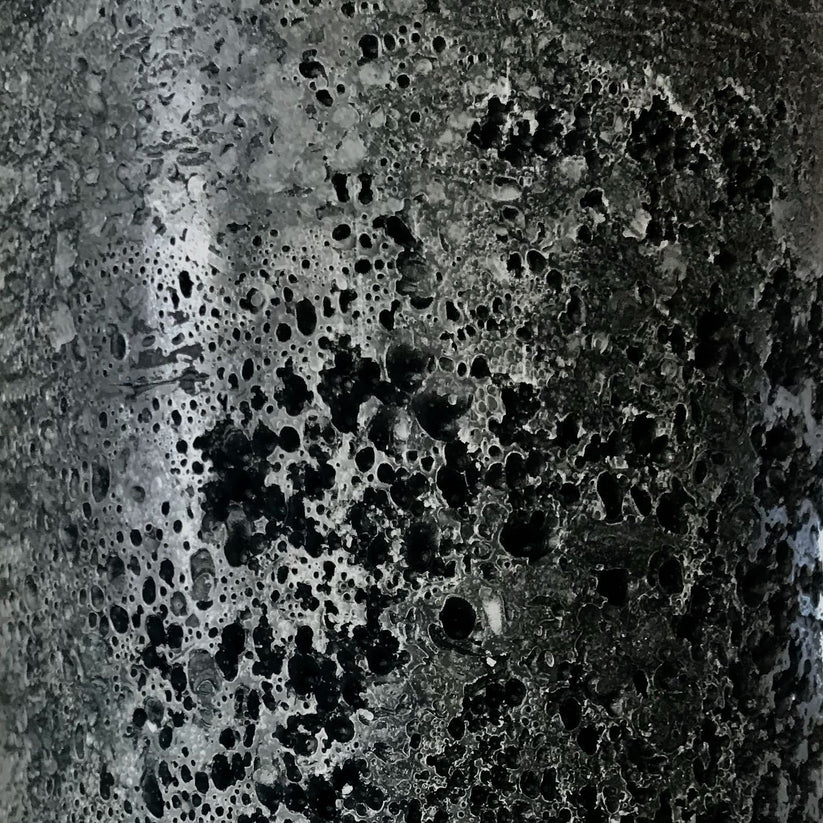 XL Textured Pillar Candle | Black