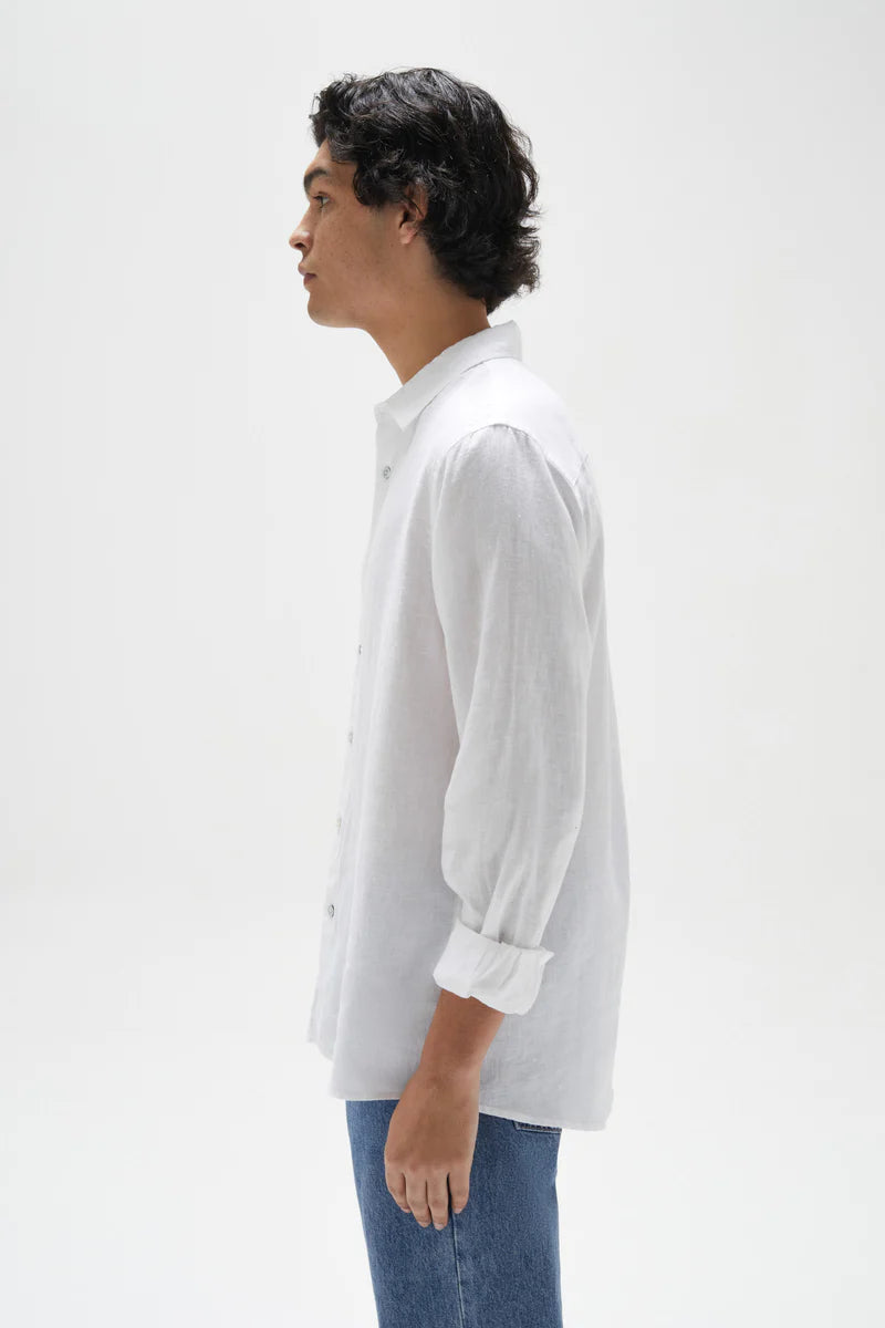 Casual Linen Shirt | White