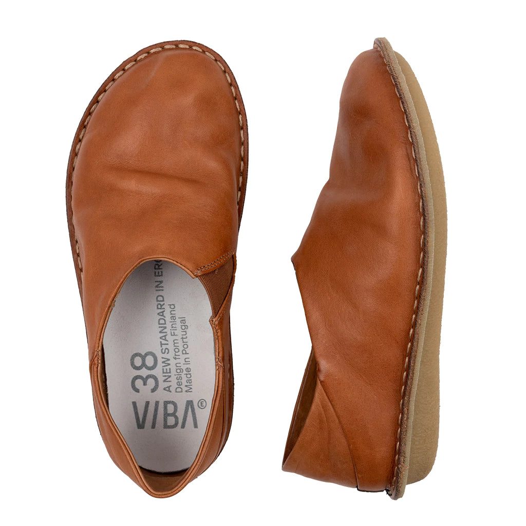 VIBAe Footwear / Zuma Leather - Cognac Brown