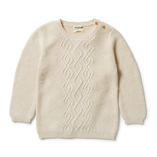 Knitted Cable Jumper | Sand