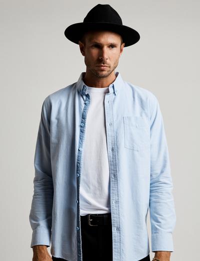 Long Sleeve Shirt- Oxford Blue