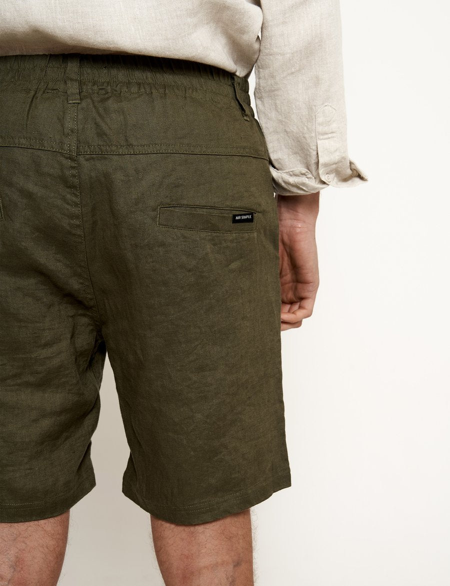 Tanner Linen Shorts | Fatigue