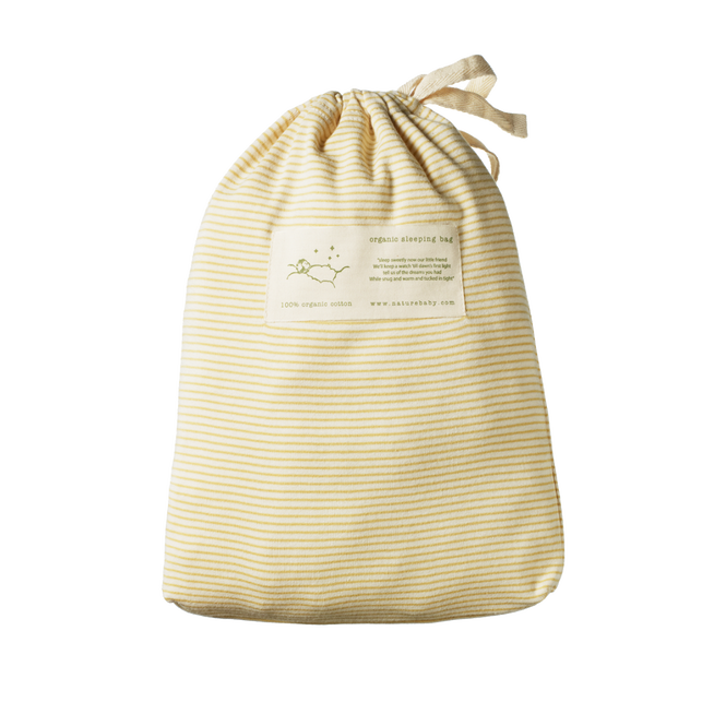 Sleeping Bag / Organic Cotton - Sand Pinstripe