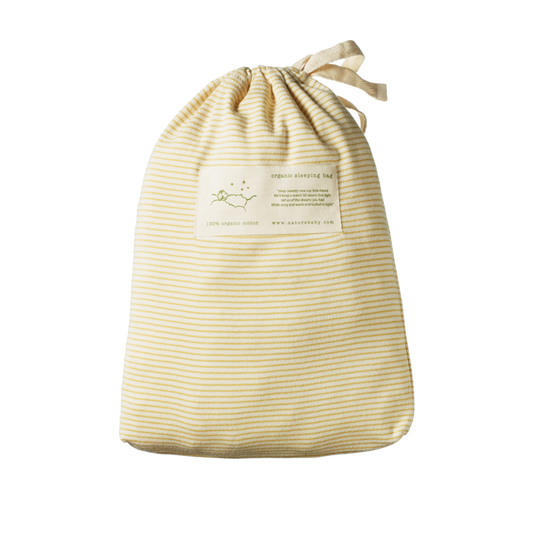 Sleeping Bag / Organic Cotton - Sand Pinstripe