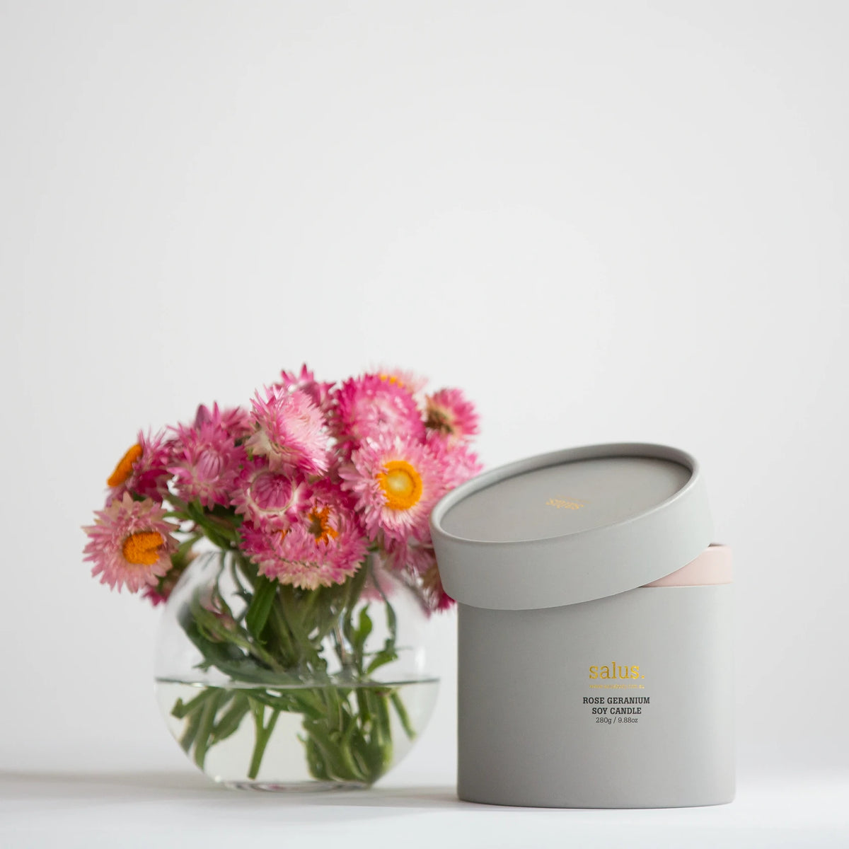 Porcelain Candle / Rose Geranium Soy