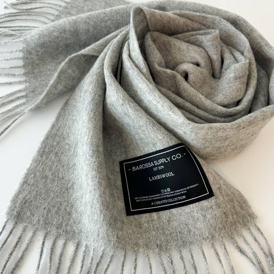 Light Grey | Lambswool Scarf