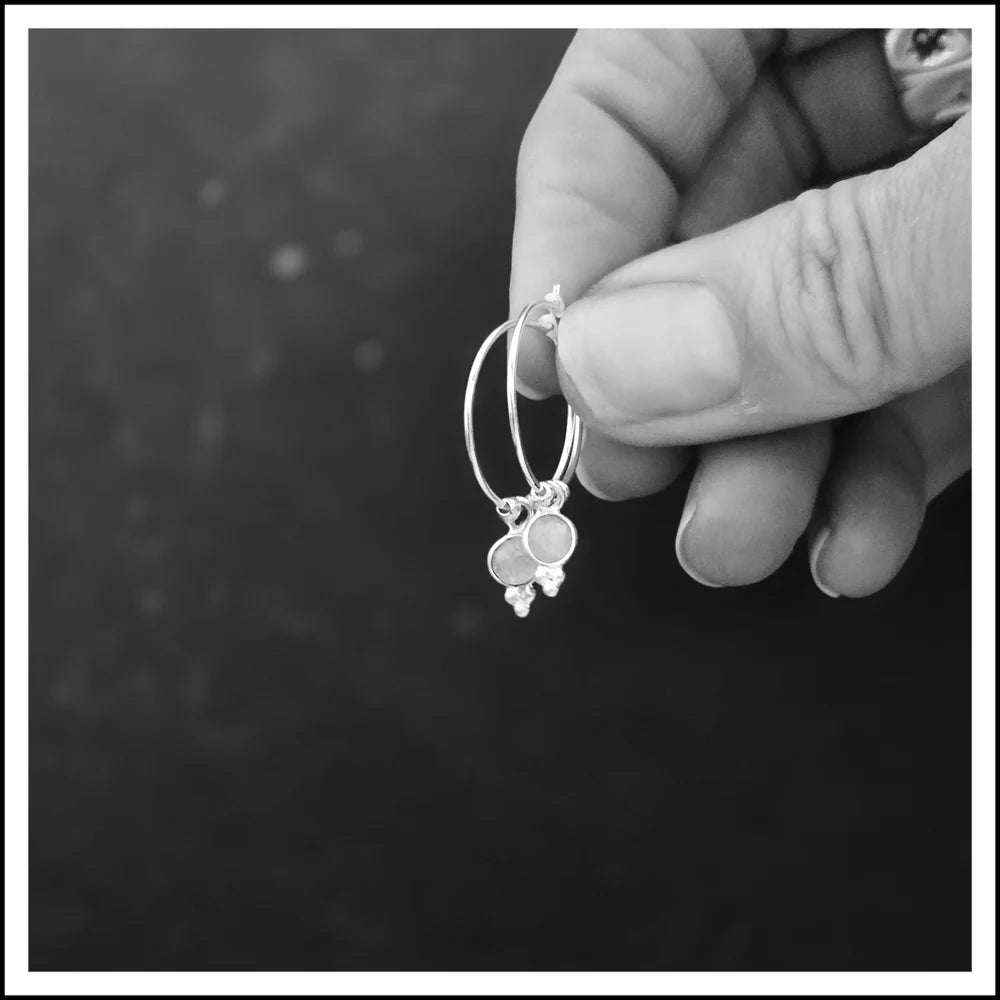 Moonstone Glimmer / Hoops