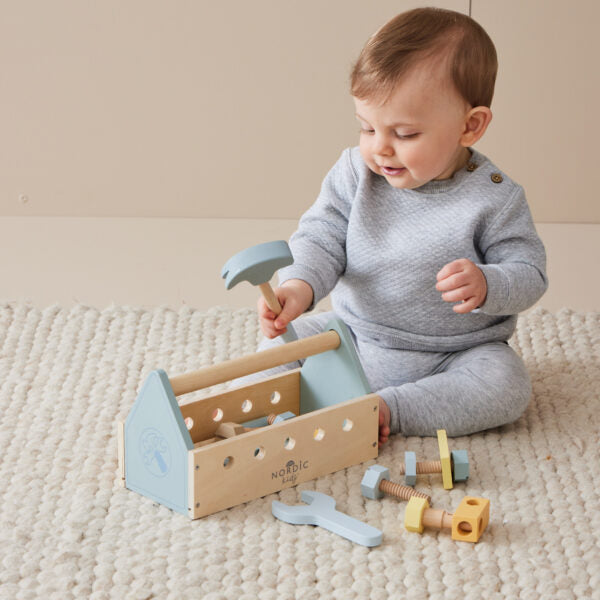 Wooden Toolbox Set