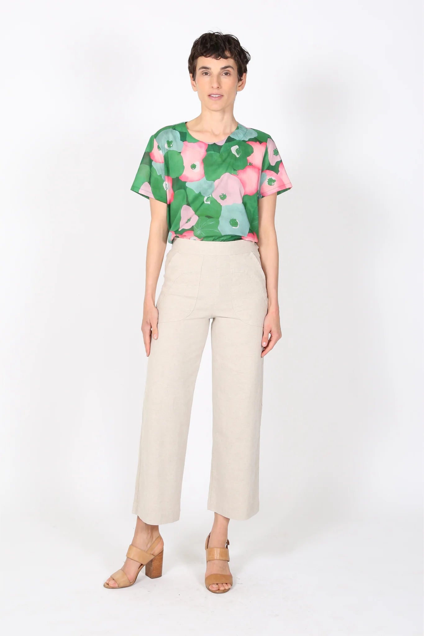 Peggy Lino Pants / Oat in Linen