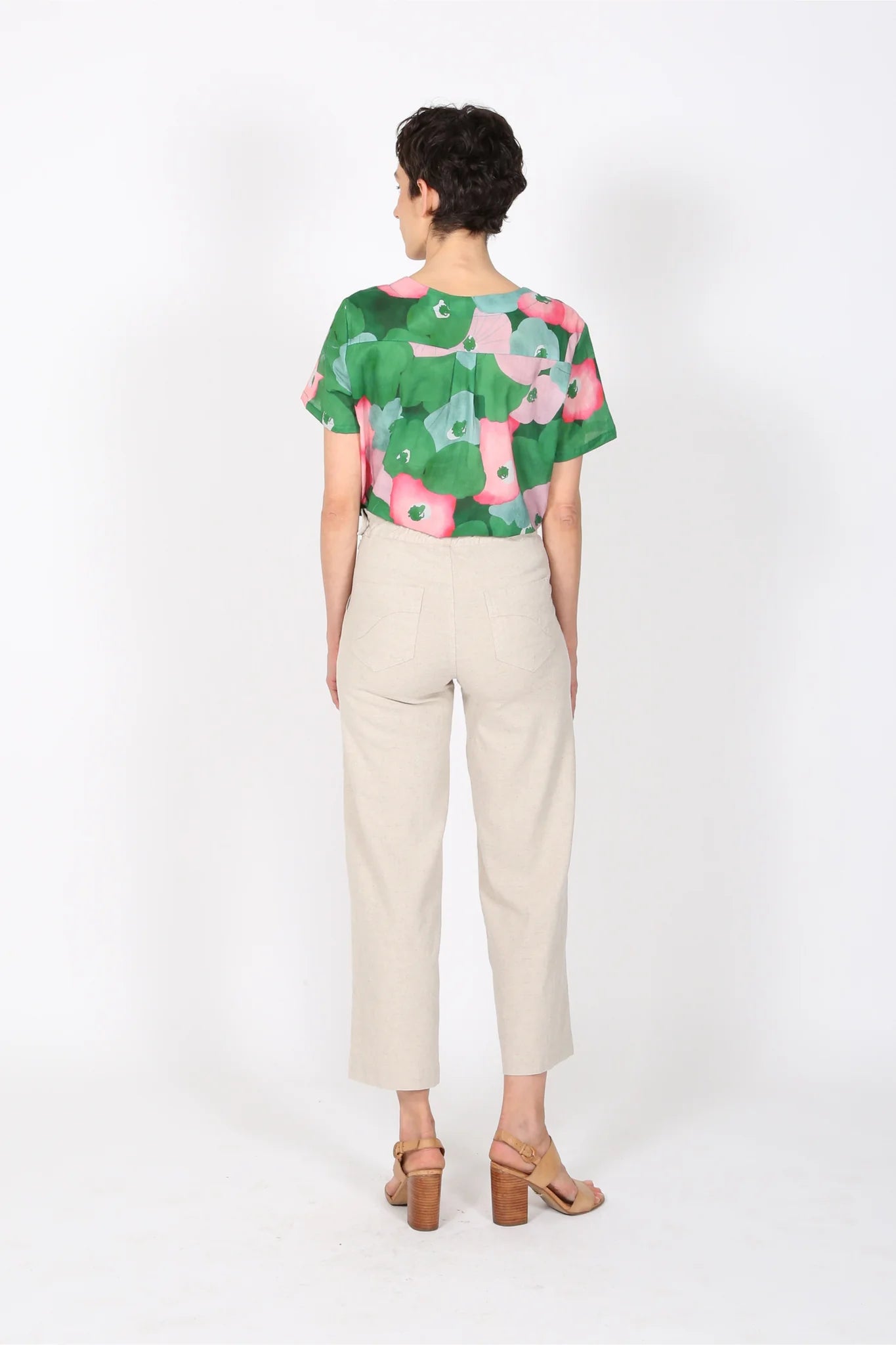 Peggy Lino Pants / Oat in Linen