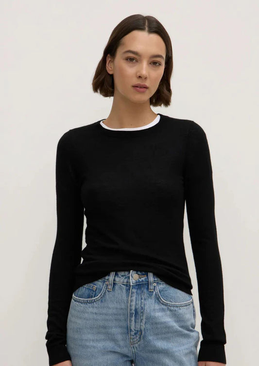 Knit Top / Miranda Wool - Black
