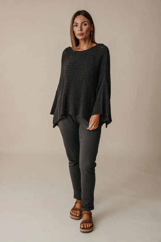 Coast To Coast Pullover | Black Sand