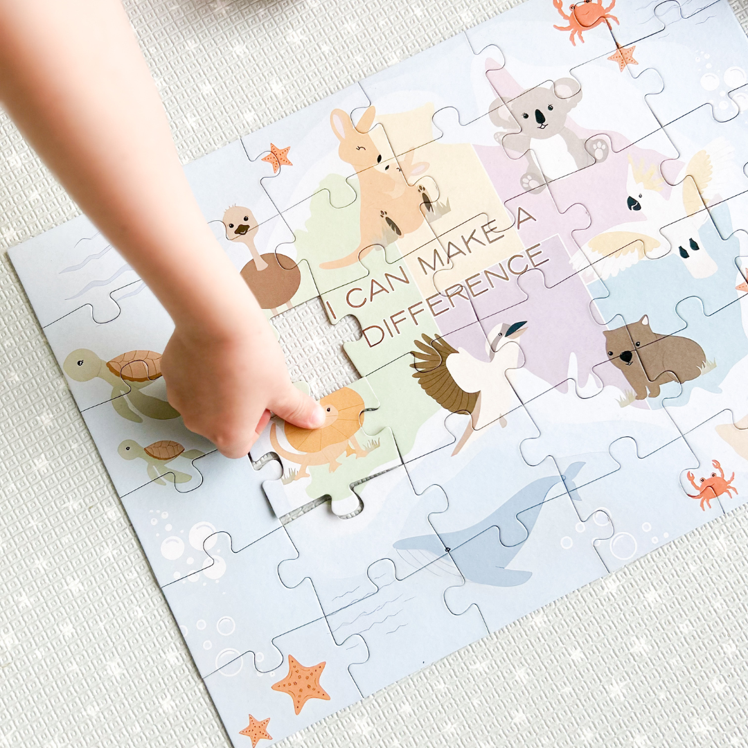 Australian Animals Affirmations Puzzle / Double Sided