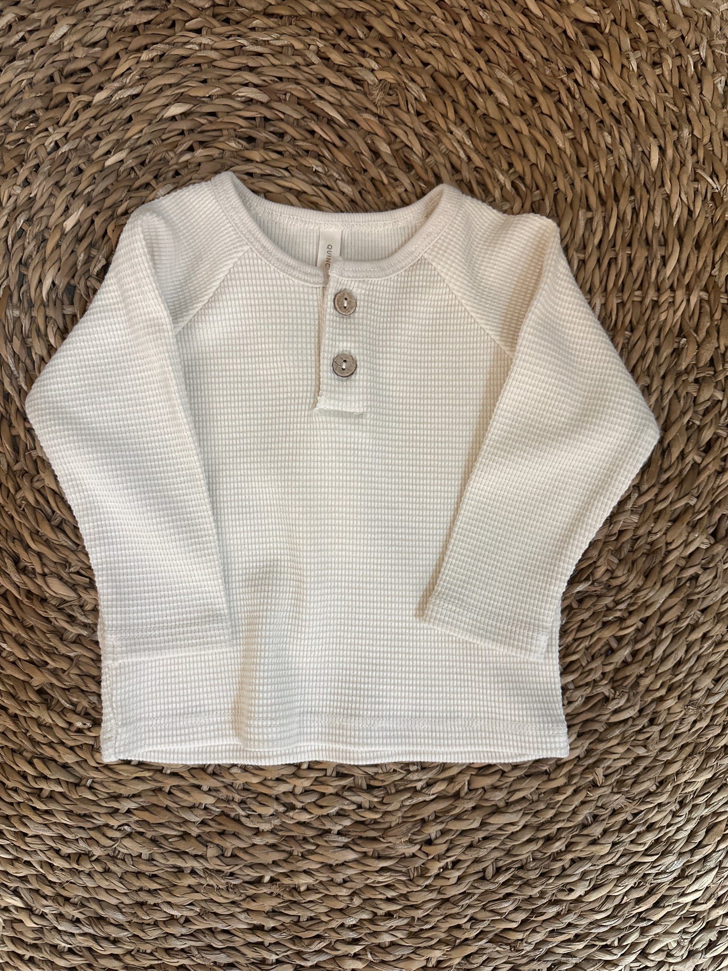 Henley Knit Top | Natural