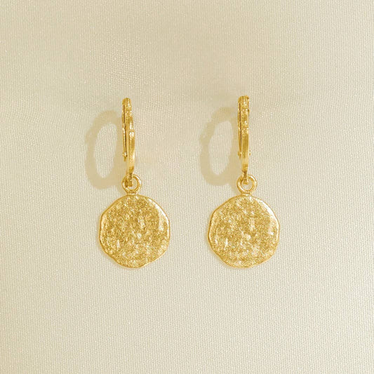 Agapée Luna Earrings | Gold Waterproof