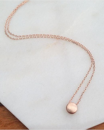 Classic Dot Necklace: Gold