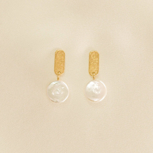 Agapée Perla Earrings | Gold Waterproof