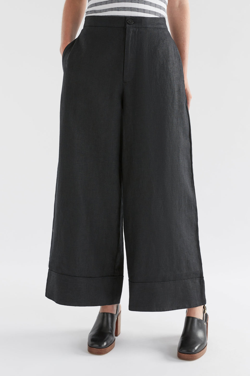 Anneli Linen Pant / Black