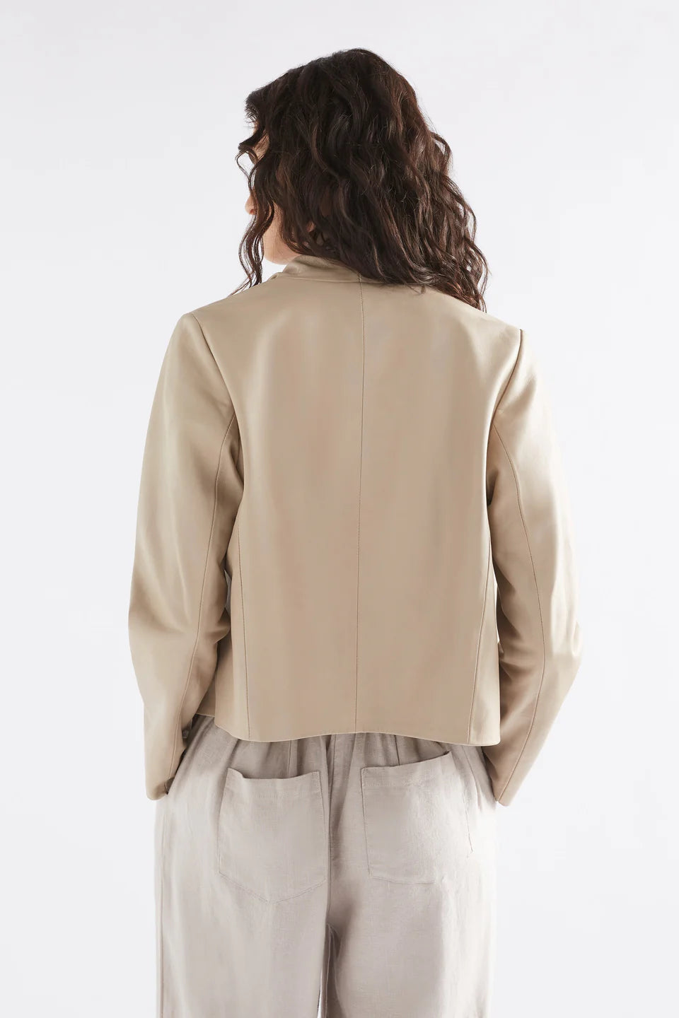 Fine Leather Jacket / Stone