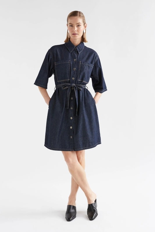 Denym Pocket Dress | Authentic Blue