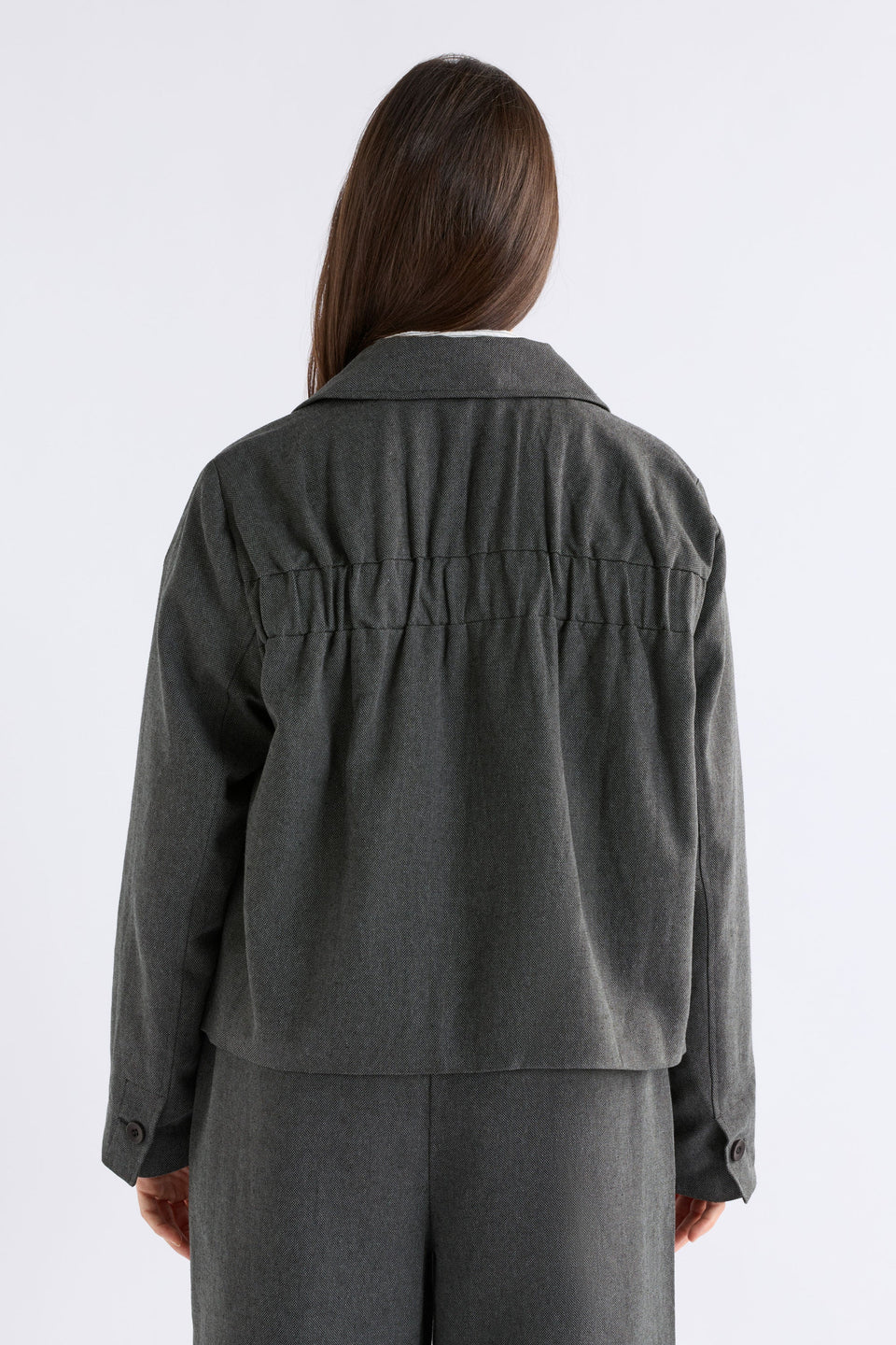 Unn Jacket / Dark Grey Marle