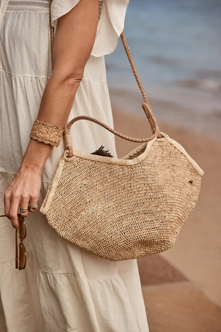 Aina M Raffia Bag