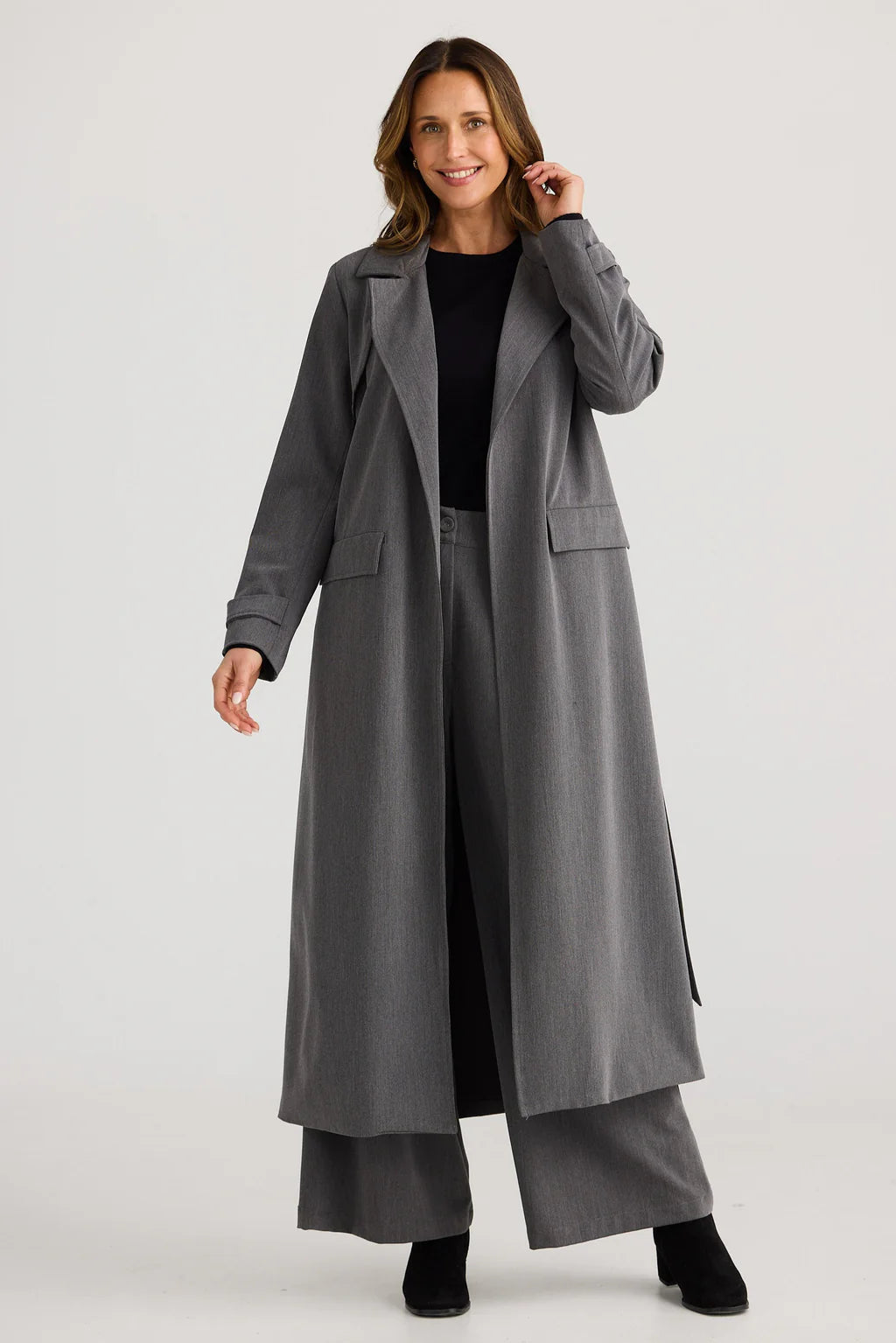 Queens Coat | Graphite