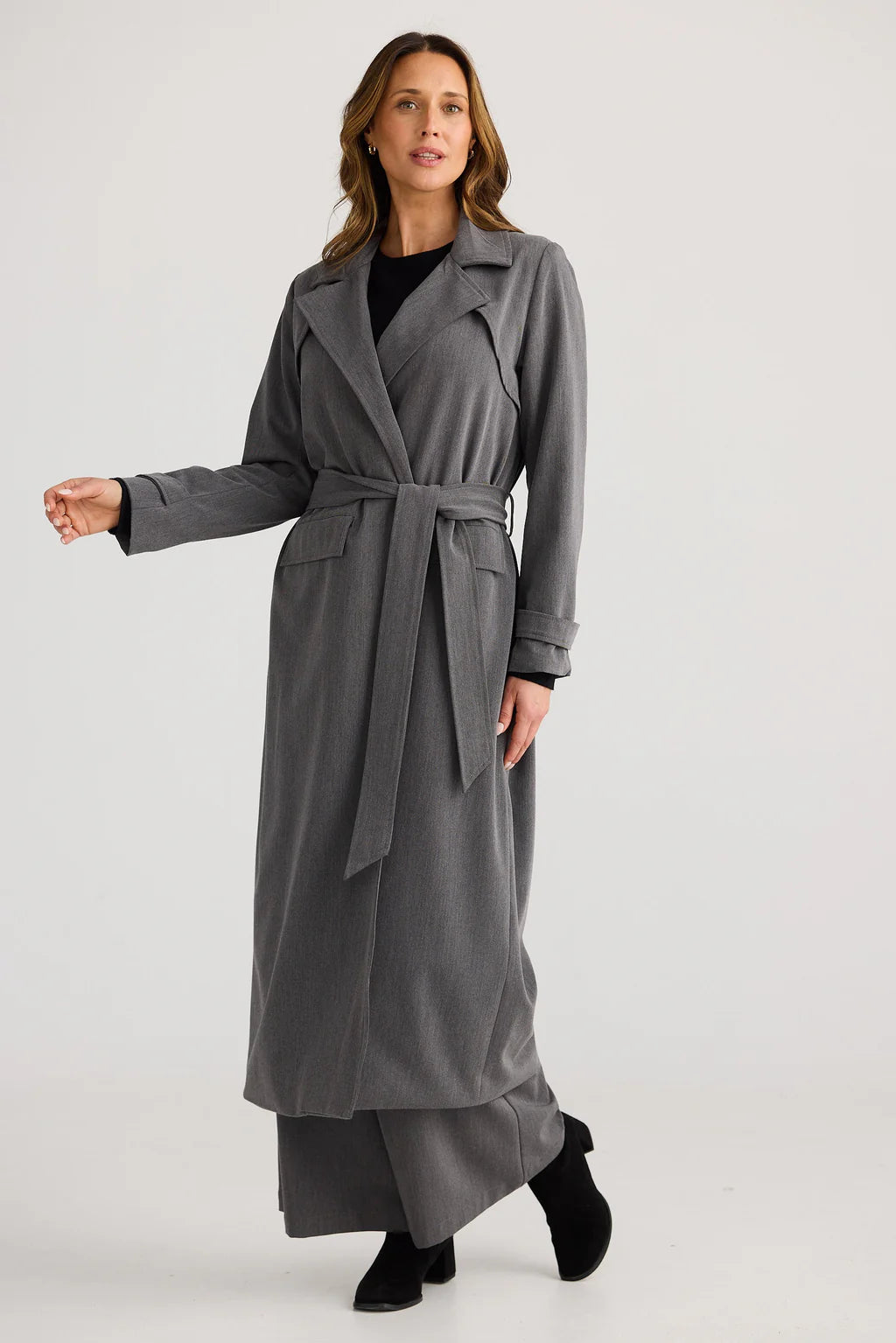 Queens Coat | Graphite